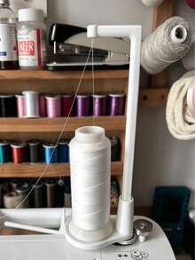 1pc Sewing Machine Top Thread Stand | Vertical Large Spool Holder | Anti-Tangle Thread Guide | Suitable For Home Sewing Machines And Sewing Machines | Improve Sewing Efficiency | Essential Accessory For Sewing Studio | Essential For Sewing Beginners - Multicolor - View 2