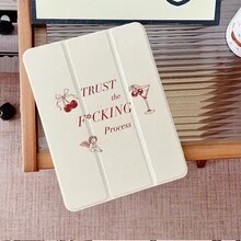 Ốp lưng máy tính bảng hai mặt in hình hoa anh đào và thiên thần, mặt lưng acrylic trong suốt cao cấp với khe cắm bút, chân đế từ tính đa góc và chức năng tự động tắt/mở màn hình, tương thích với iPad Pro/Air, , Pad 5/6/7, Matepad, Honor Pad. - Nhiều màu - Xem 3