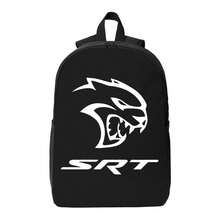 SRT Hellcat Cat Vibrant Printed Polyester Backpack - Sturdy Construction For Everyday Adventures - A - View 2
