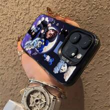 Funda para móvil con estampado de gafas de sol de panda, compatible con Samsung, Apple, VIVO, OPPO, , ,  y Honor. Fabricada en TPU, ofrece protección contra golpes y caídas. Un regalo ideal para amigos y familiares. - Negro - Ver 5
