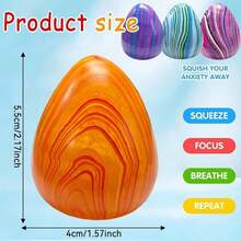 Fidget Toys, Soft Squishy Stress Balls, Kids & Adults Stress Balls, Easter Egg Stress Balls, Easter Egg Hunt Squeeze Balls, Easter Basket Fillers, Party Favors, Finger Balls, Birthday Party Gifts, Gift Bag Fillers,  Jelly Balls, Autism Sensory Toys, Classroom Rewards Fidget Toys - 1 個 - 迷你紋理球 - 隨機 - 查看 7