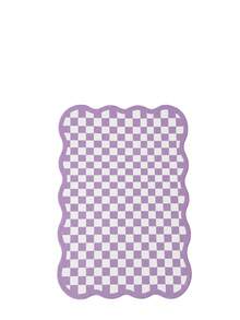 1pc Luxury Fluffy Checkered Carpet, Asymmetrical Wavy Edge Bedroom Decor Rug, Korean Sweet Pink Dressing Room Carpet, Pastoral Artistic Entryway Rug, Multiple Sizes Available, Living Room Carpet, Rug, Area Rug, Small Area Rug, Mat, Home Decor, Washable Carpet - Multicolor - View 22