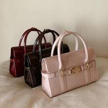 Women Top Handle Bags - Red - View 5
