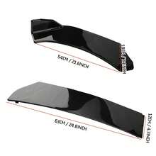 4PCS Universal Car Front Bumper Lip Body Kit Splitter Spoiler Diffuser Protector - A - View 4