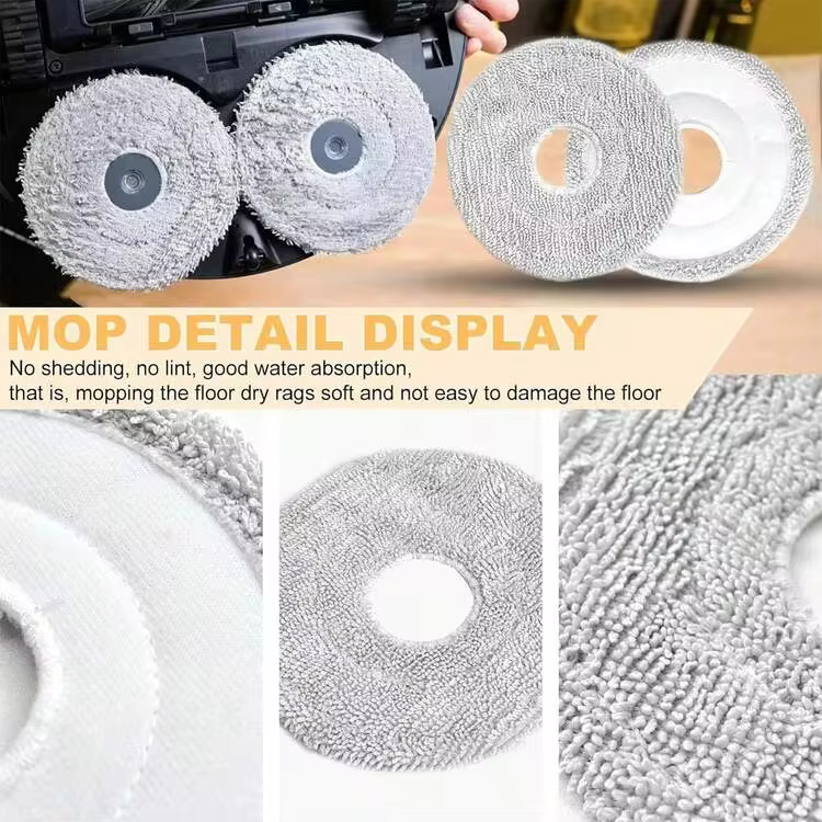 Accessories For Dreame X50 Ultra/L50 Ultra/L40S Vacuum Cleaner: Main Brush, Filter Net, Mop Cloth, Side Brush - View 7