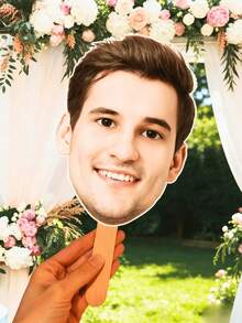 1/3/5/10 Stück Personalisierte Party Deko Artikel, Individualisierter Foto-Gesichtsausschnitt auf einer Maske, lustiger Großkopf-Ausschnitt Requisit - perfekt für Geburtstag, Hochzeit, Junggesellinnenabschied, Junggesellenabschied, Abschluss, 2026-Kollektion - Verschiedenfarbig - Übersicht 5