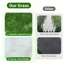 Pet Lawn Mat - Reusable, Odorless Artificial Grass, Suitable For Pet Training, Easy To Clean Pee Pad With Non-Slip Bottom, Suitable For Indoor And Outdoor Use (Multiple Sizes Available) - A - View 8