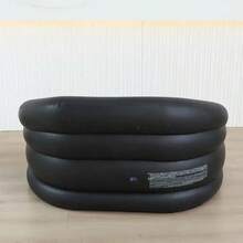 2-Person Inflatable Sofa Suitable For Outdoor Camping And Leisure, Portable Inflatable Lounger With Air Pump, Durable PVC Material, Black, Lightweight And Easy To Carry, Suitable For Yard, Lawn Or Backyard - Multicolor - View 10