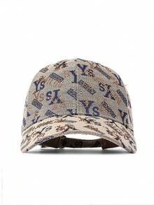 1pc Y2K Style Vintage Baseball Cap, Letter Pattern, Women's Accessory, Summer Golf Hat, Dad Hat, Adjustable, Classic Low Profile Solid Color Cap, Outdoor Sun Hat, Unisex Fashion Casual American Style Denim Hat, Perfect Gift Choice, Wide Brim Snapback Cap Suitable For Daily Casual Wear Men And Women - Baseball Cap - View 7