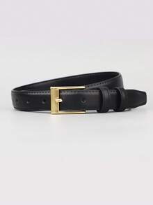 1 pezzo Cintura elegante e versatile da donna, adatta per uso quotidiano, eventi, viaggi, per abbellire jeans, pantaloni casual, completi, abiti - nero - Visualizzare 5