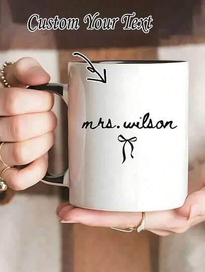 Cốc cà phê tùy chỉnh 11oz, Bình nước cá nhân hóa, Cốc cà phê cá nhân hóa có tên, Quà tặng ngày cưới, Quà tặng cô dâu tương lai, Quà tặng tùy chỉnh cho cô dâu mới cưới, Cốc cà phê tối giản, Quà tặng đám cưới, Ngày Valentine, Cốc có chữ, Cốc cà phê chữ cá nhân hóa, Cốc tên tùy chỉnh