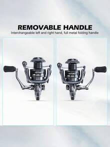 GOTURE 1 máy câu quay dòng 3000, tỷ số truyền 5.2:1, lực kéo tối đa 15lb, hoạt động cực kỳ mượt mà và mạnh mẽ, có thể chuyển đổi cho người thuận tay trái và tay phải. - màu đen - Xem 3