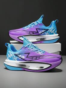 Zapatos para correr transpirables para hombres y mujeres - Diseño de corte bajo para estabilidad, suela exterior de EVA gruesa antideslizante y resistente al desgaste, parte superior de tela transpirable y cómoda, suela de goma duradera adecuada para carretera, sendero y entrenamiento físico - Cómodo todo el año, rango de tallas completo, unisex, zapatos deportivos y casuales, tela minimalista de moda, zapatos de entrenamiento cruzado para hombres, zapatos casuales diarios, zapatos para correr. - Morado - Ver 17