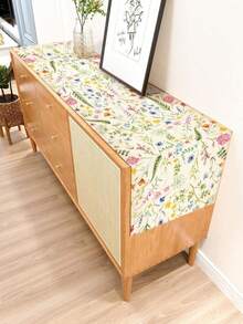 Charming Linen Wild Flower Table Runner - Spring Floral Design, Suitable For Restaurant And Kitchen Decor - Multicolor - View 6