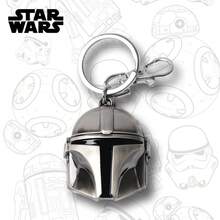 Star Wars 1個星際大戰官方授權3D立體人偶包夾掛件動漫人物鑰匙圈曼達洛頭盔金屬合金鑰匙圈背包裝飾生日禮物 - 彩色 - 查看 6