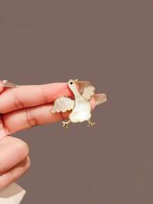 1 chiếc ghim cài áo hình vịt con bằng ngọc trai giả thanh lịch, ghim cài ve áo thời trang tinh tế, món quà cao cấp dành cho bạn bè. - Nhiều màu - Xem 7