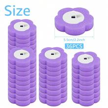 18/36 Uds cepillo de baño con kits de cabezales de repuesto desechables mejora mango largo cepillo de limpieza de baño para accesorios de Wc para el hogar - 36 Cabeza ABC - Ver 2
