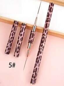 1pc Leopard Print Nail Art Dual-Ended Liner Pen - Multicolor - View 14