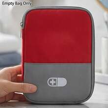 A Portable First Aid Kit Pouch | Large Capacity Emergency Kit Bag With Cross Emblem, Durable, Travel-Friendly Medicine Storage Organizer, Zipper Closure, Available In Multiple Colors - Multicolor - View 2