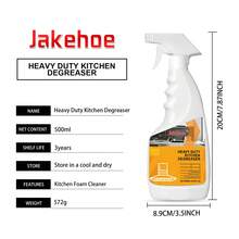 1 Botella de limpiador desengrasante de uso intensivo para cocina, penetra instantáneamente la grasa resistente, disuelve rápidamente el aceite y la suciedad - Líquido - Ver 6