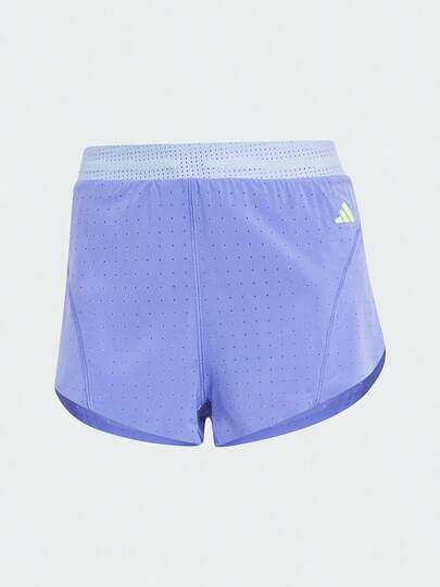 Adidas Quần short chạy bộ ôm sát, nhẹ, thoáng khí dành cho nữ IX2808, mùa hè