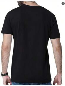 Camiseta de manga corta para hombre, moda novedosa para hombre, camiseta de manga corta para celebración de cumpleaños para hombre, camiseta moderna para hombre, camiseta con estampado retro de gato gangster divertido para hombre - diseño clásico de gato gangster, Donnie Cat y Tom Cat, camiseta de manga corta con cuello barco, adecuada para ropa casual de calle, cómoda para todas las estaciones, uso diario (negra) - traje divertido para fiesta de disfraces de animales, ropa casual, camiseta de regalo para padre, camisa gótica retro, + camiseta no convencional de cuello alto. - Negro - Ver 2