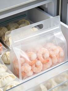 Vertical Food Storage Bags - Reusable, Transparent Material, Zipper Sealed, Suitable For Snacks, Pasta, Coffee, Tea | Freeze-Proof, Leak-Proof Seal, Space-Saving Kitchen Storage Solution, Gift Bags, Food Bags - Multicolor - View 1