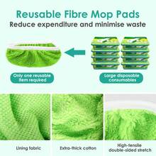 6Pcs Reusable Microfiber Mop Pads Compatible With  Sweeper Mops, Wet Sweeping Cloths &Amp; Dry Mopping Cloths, Washable Mop Pads For Surface\/Hardwood Floor Cleaning (Not Fit To  Wetjet, XL) - A - Visa 3