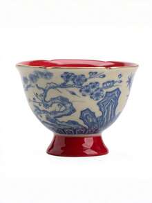 Cốc trà sứ men lam trắng, cốc trà cao cấp, cốc nhấm nháp có cửa sổ, miệng hình hoa mai, cốc trà đỏ tường gốm, cốc trà công phu, cốc nước. - Nhiều màu - Xem 9