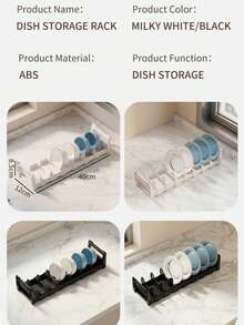 Adjustable Dish Drying Rack For Kitchen, Suitable For Cabinet Drawers, Countertops And Drawers To Store Bowls, Plates And Kitchenware - View 11