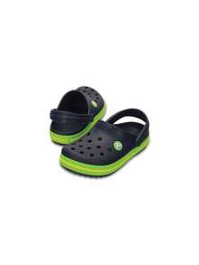 Sandalias Crocband para Niños - Comodidad Atemporal en Azul Marino y Verde, Tallas 19/20 a 30/31, Material CROSLITE - Las Crocs™ Crocband Clog ofrecen un diseño ergonómico ideal para los más pequeños, con una plantilla que se adapta a la forma del pie para un ajuste perfecto. Hechas de material CROSLITE, proporcionan ligereza y amortiguación, permitiendo que los pies respiren mientras los niños juegan. Disponibles en varias tallas, estas sandalias son perfectas para cualquier temporada gracias a su estilo versátil y duradero. - NAVG-Azul marino/Verde - Ver 6