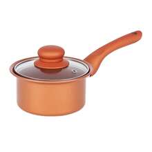 Copper 8pcs Carbon Steel Non Stick Cookware Set Frying Pan Saucepan With Lids - View 7