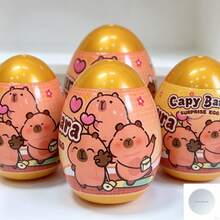 1 Capybara Surprise Egg Pendant Party Gift Box - Contains 11 Surprises!Golden-Colored Eggs, Comes With A Decorative Card, Suitable For Birthdays, Family Gatherings, Travel Prizes - Perfect Gift For Women And Back-To-School Season RZT5 - 1 Piece (random Color) - View 2