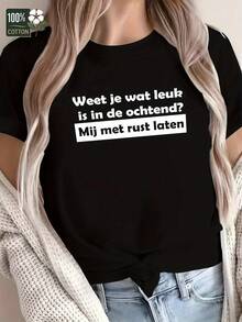 Humor Fun Dutch Pure Women's T-Shirt Comfortable - Black - View 1