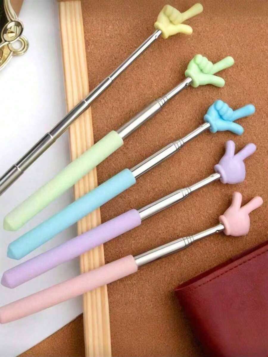 1pc Retractable Pointer Stick, Suitable For Classroom Teaching, Great For Teachers, Handheld Retractable Pointer, Retractable Reading Tool, Birthday Gift