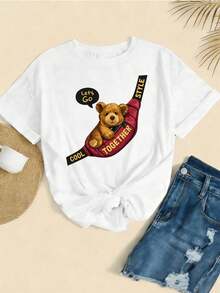 Dam-T-shirts - Vitt - Visa 2