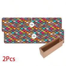 1 pieza Alfombrilla para grifo con estampado bohemio, de poliéster duradero, de secado rápido, fácil de limpiar, adecuada para cocina y baño, fácil de instalar, decoración diaria, regalo, alfombrilla de baño, alfombrilla de grifo duradera, accesorio para grifo - Multicolor - Ver 14