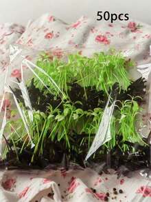 Green Bean Sprout Shaped Hair Clip, Grass Hair Clip, Cute Hair Accessory, Fun Grass Antenna Hair Clip, Suitable For Best Friends/Women - Green - View 10