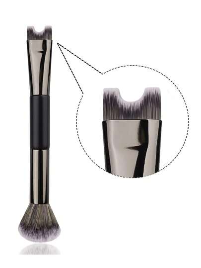 U-Shaped Makeup Brush For Nose Contouring With Dual Ends, Ideal For Shadowing And Highlighting The Face, Essential Cosmetic Tool