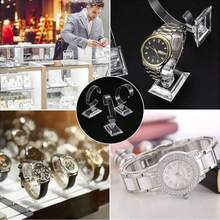 10pcs Clear Watch Display Stand, C-Shaped Plastic Bracelet & Jewelry Display Holder For Watches, Bangles, Bracelets, Store Display, Photo Props & Home Storage - Clear - View 5