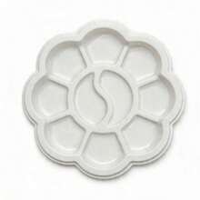 1/5/10个迷你塑料花形调色盘，适用于水彩、丙烯和水粉颜料混合 - 绘画用品 | 绘画工具 | 成人绘画用品 | 油画调色盘 | 室内装饰绘画用品（3英寸，10格） - FlowerPalette - 查看 13