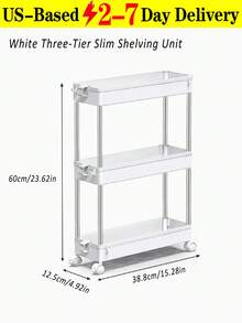 Sleek Rolling Storage Cart With Smooth Wheels For Tiny Corners Slim Storage Cart Organizer For Renters Sturdy Rolling Utility Cart To Use In Narrow Bathroom Mobile Shelving Unit Organziers Storage Kitchen Essentials Storage Room Deocr Bathroom Accesssories Shelves Kitchen Storage Bathroom Storage - Nhiều màu - Xem 14