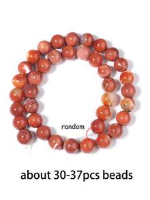 6/8/10mm Natural Stone Beads, Purple Stone, Spodumene, Tiger Eye Agate, Elegant Round Loose Beads, Energy Stone, Suitable For Prayer Beads, Yoga, Jewelry Making Accessories - Multicolor - View 24