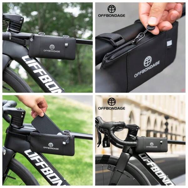 Waterproof Top Tube Bike Bag Minimalist Frame Pouch For Road Mountain Bicycles