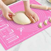 1pc Non-Slip Kneading Mat With Scale, Suitable For Easy Kneading And Dough Making - For Making Pies, Cookies And Other Desserts, Durable And Easy To Clean Cooking Accessory, Holiday Kitchen Tool Pie Crust Mat, Rolling Mat, DIY Baking Mat, Non-Stick Baking Sheet Mat, Kitchen Utensil, Baking Tool - - - View 7