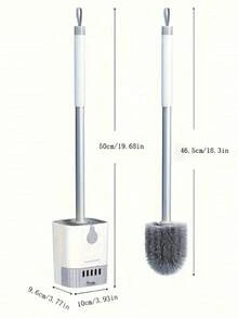 1 chổi cọ toilet treo tường kèm giá đỡ, chổi cọ toilet cán dài (lông mềm - chống dính) - Loại bỏ vết bẩn hiệu quả, giữ cho toilet sạch sẽ và hợp vệ sinh. Có thể treo tường hoặc để đứng, dễ dàng vệ sinh. Chổi cọ nhà tắm, dụng cụ vệ sinh, đồ dùng gia đình, phụ kiện phòng tắm, phụ kiện toilet. - A - Xem 6