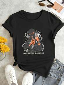 Women T-Shirts - Black - View 2