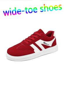 Women's Wide-Toe Shoes, Women's Wide-Foot Casual Sneakers, Sneakers, New Spring And Summer Student Casual Running Shoes, Red Color Suitable For Various Festivals, Suitable For Sports, Walking, Jogging, Daily Wear, Lightweight And Comfortable Women's Sneakers - Red - View 4