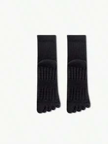 1/2/3 Pairs Men's Solid Color Five Finger Socks, Odor-Resistant-Wicking Sports Cushioned Massage Toe Socks, Couples Socks - Nhiều màu - Xem 4