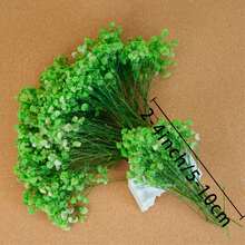 25/50/100/300pcs Mini Artificial Gypsophila Flowers - For Resin Mold Art And Handicrafts, Ivory White Flower Bundles For Hair Accessories, Wedding Wreaths, Table Flowers, Home Decor, Etc. - For Resin Mold Art And Handicrafts, Ivory White Flower Bundles For Hair Accessories, Wedding Wreaths, Table Flowers And Home Decor - Green - View 3